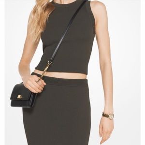 Michael Kors Stretchy Olive Pencil Skirt